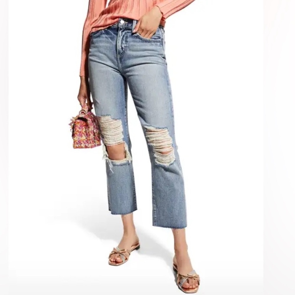 L'AGENCE| NWT Distressed Ankle Adele Jeans